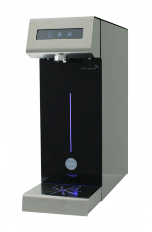 Wasserspender Spaqa 4.0 Powerspeed 60 in Grau/Schwarz mit Led Blaubeleuchtung.